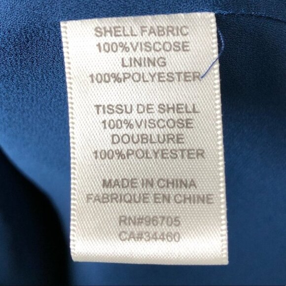 Rebecca Taylor 100% Silk Blue  Cap Sleeve Shift Dress Size 4 - Picture 4 of 7